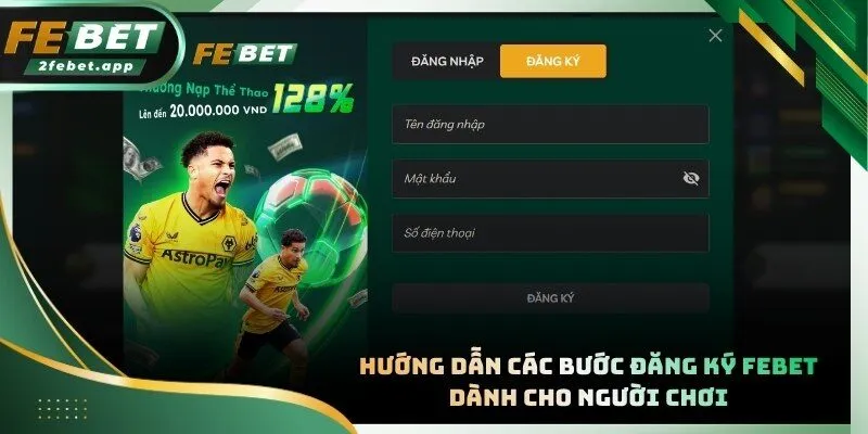 Giao diện đăng ký tài khoản được tối ưu hóa cho người dùng